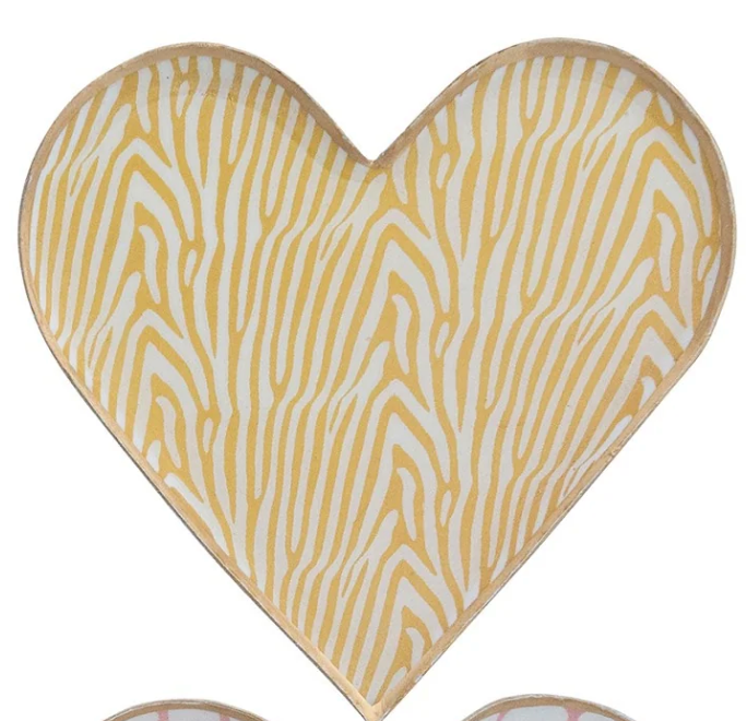 Hazel Mazel - Enameled Metal Heart Shaped Dish