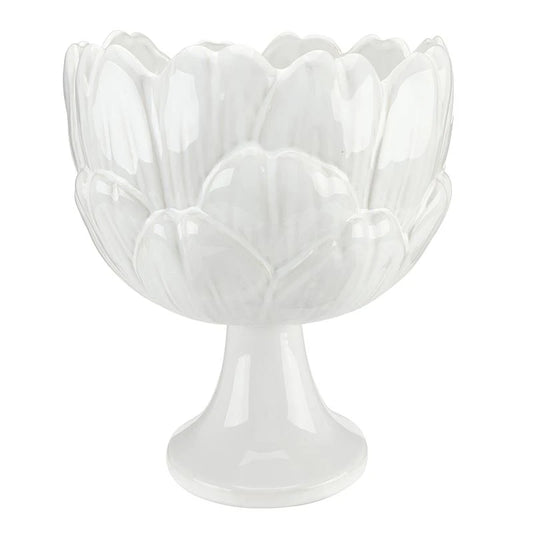 Santa Barbara Ceramic Artichoke Bowl with Pedestal - Large