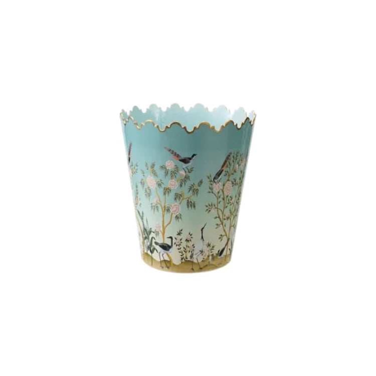 Hazel Mazel - Metal Scalloped Buckets with Nature Scene