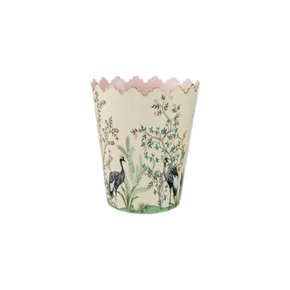Hazel Mazel - Metal Scalloped Buckets with Nature Scene