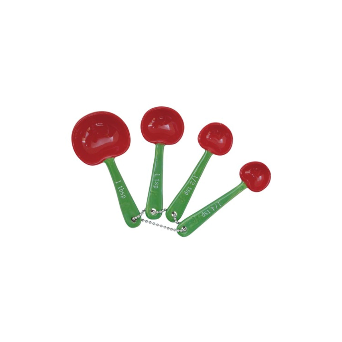 Hazel Mazel - Set of 4 Stoneware Cherry Shaped Measuring Spoons