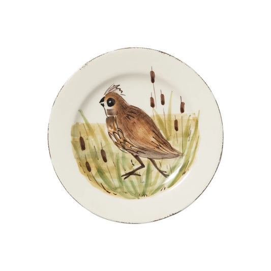 Vietri "Wildlife - Quail" Salad Plate