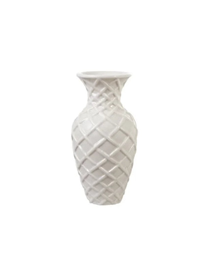 Hazel Mazel - Stoneware Basket Weave Vase