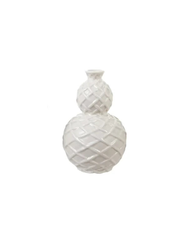 Hazel Mazel - Stoneware Basket Weave Vase