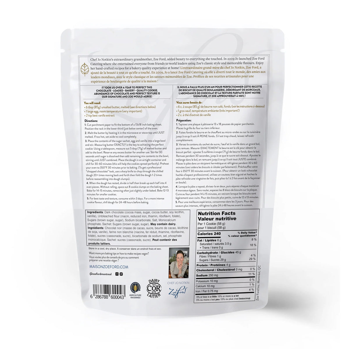 Maison Zoe Ford - Billionare Chocolate Chip Cookie Mix