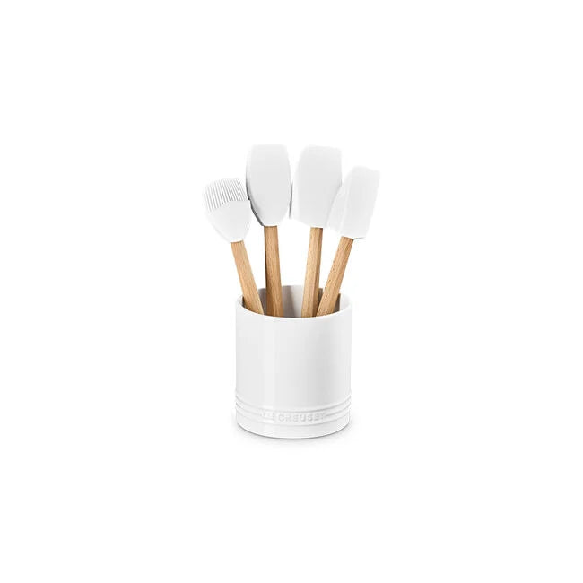 Le Creuset Utensil Holder with Tools (white)