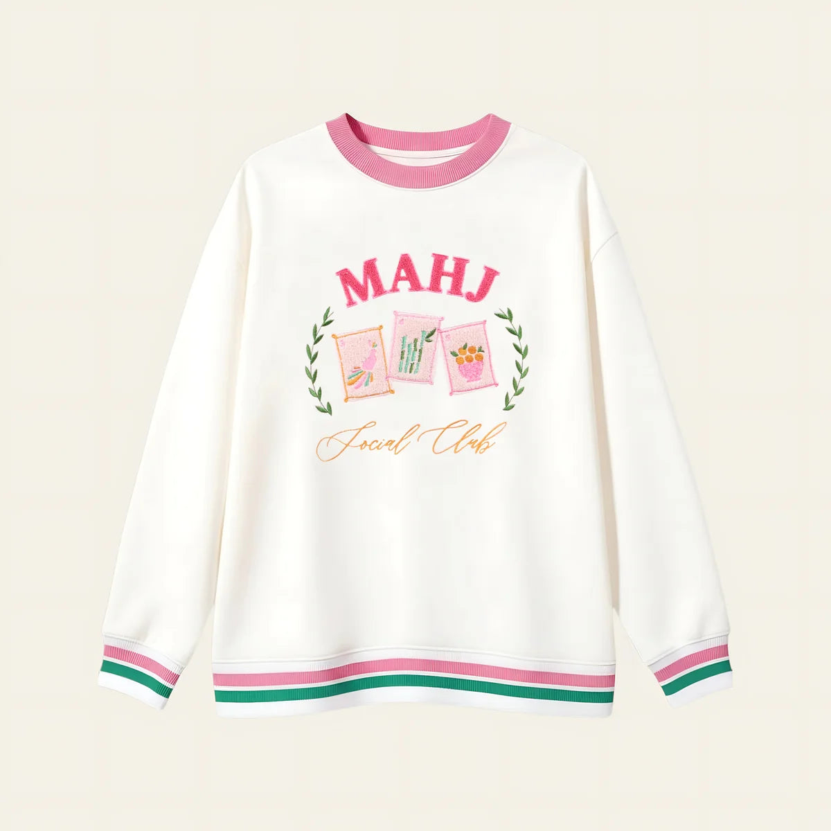 The Darling Effect Oversized Crew - Social Mahjong Club