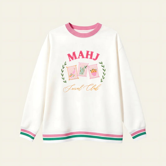 The Darling Effect Oversized Crew - Social Mahjong Club