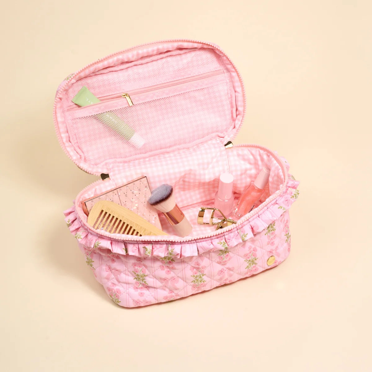 The Darling Effect Glam & Go Quilted Cosmetic Bag