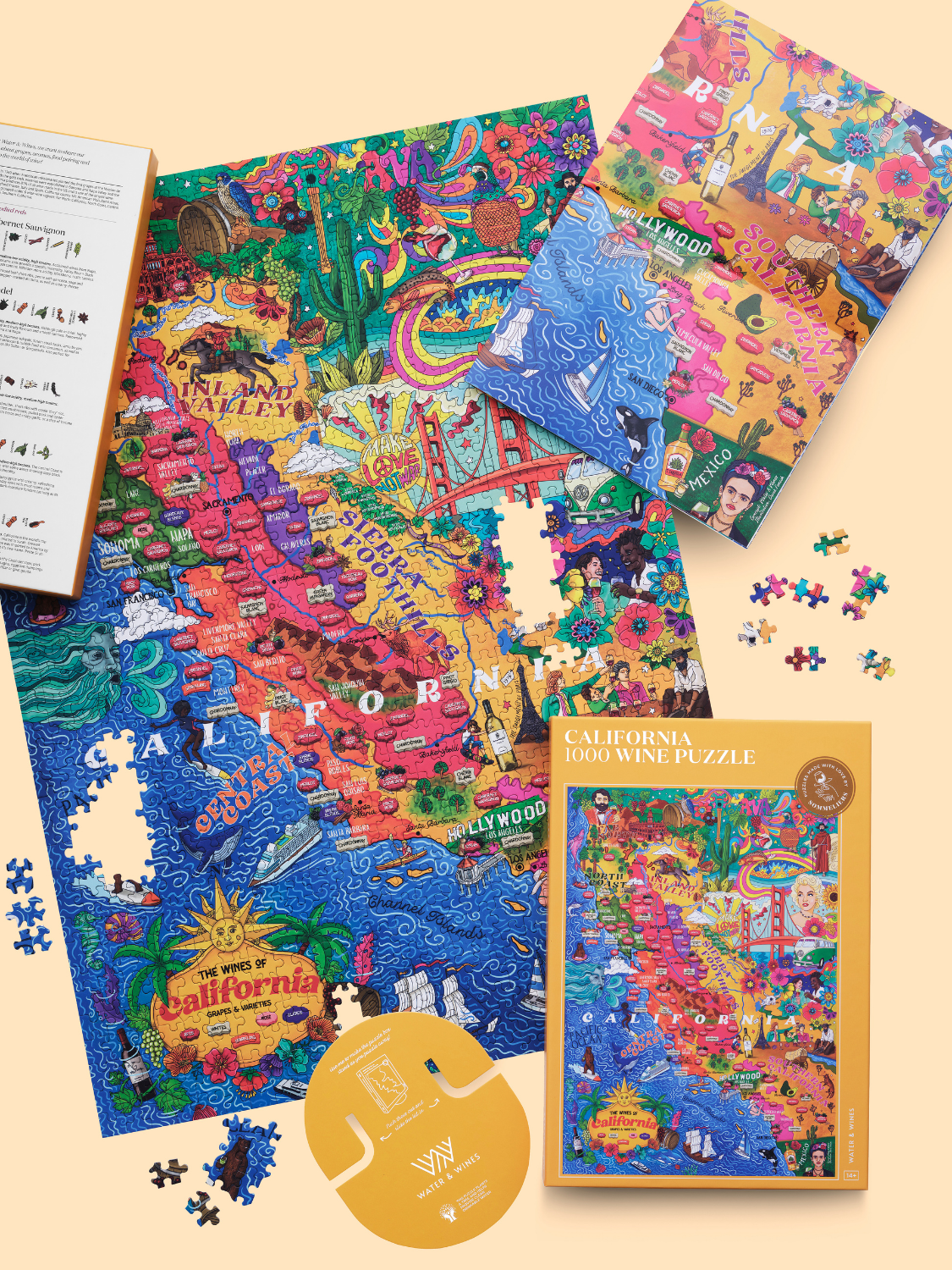 Water & Wines US - California Wine Puzzle