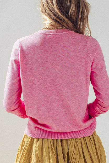 Urban Daizy - Soft Viscose Blend Crewneck Knit Pullover