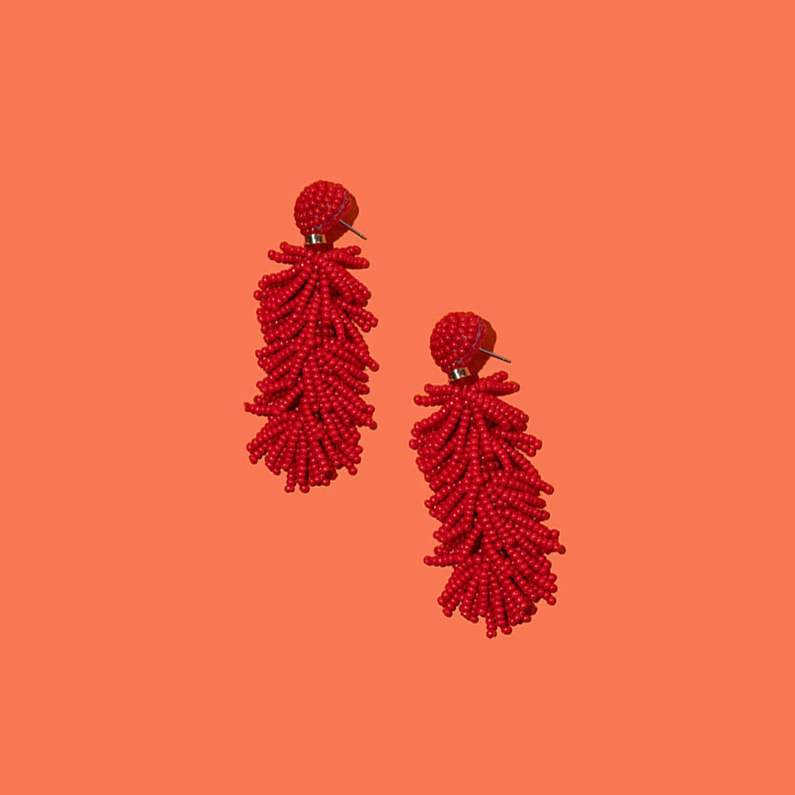 Pierce + Hide - Custom Beaded Tiered Tassel Earrings | Tassel Earring