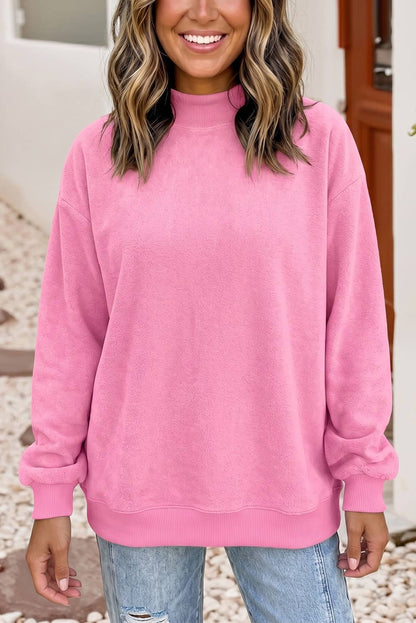 Little Daisy Closet - Game Day Oversize Reversible Mock Neck Sweatshirt | S-4X