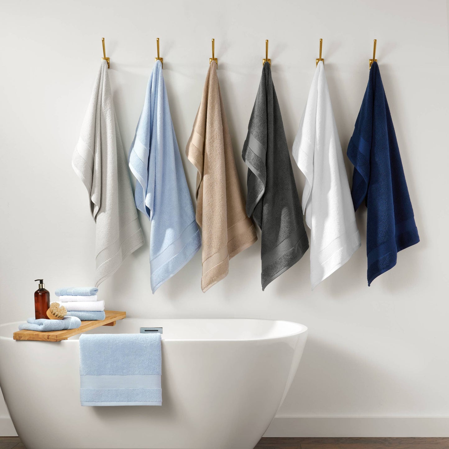 Arkwright Home - Host & Home 6-Piece Bath Towel Set, Color options