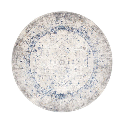 Pasargad Home - Efes Oriental Light Gray/Light Blue Area Rug