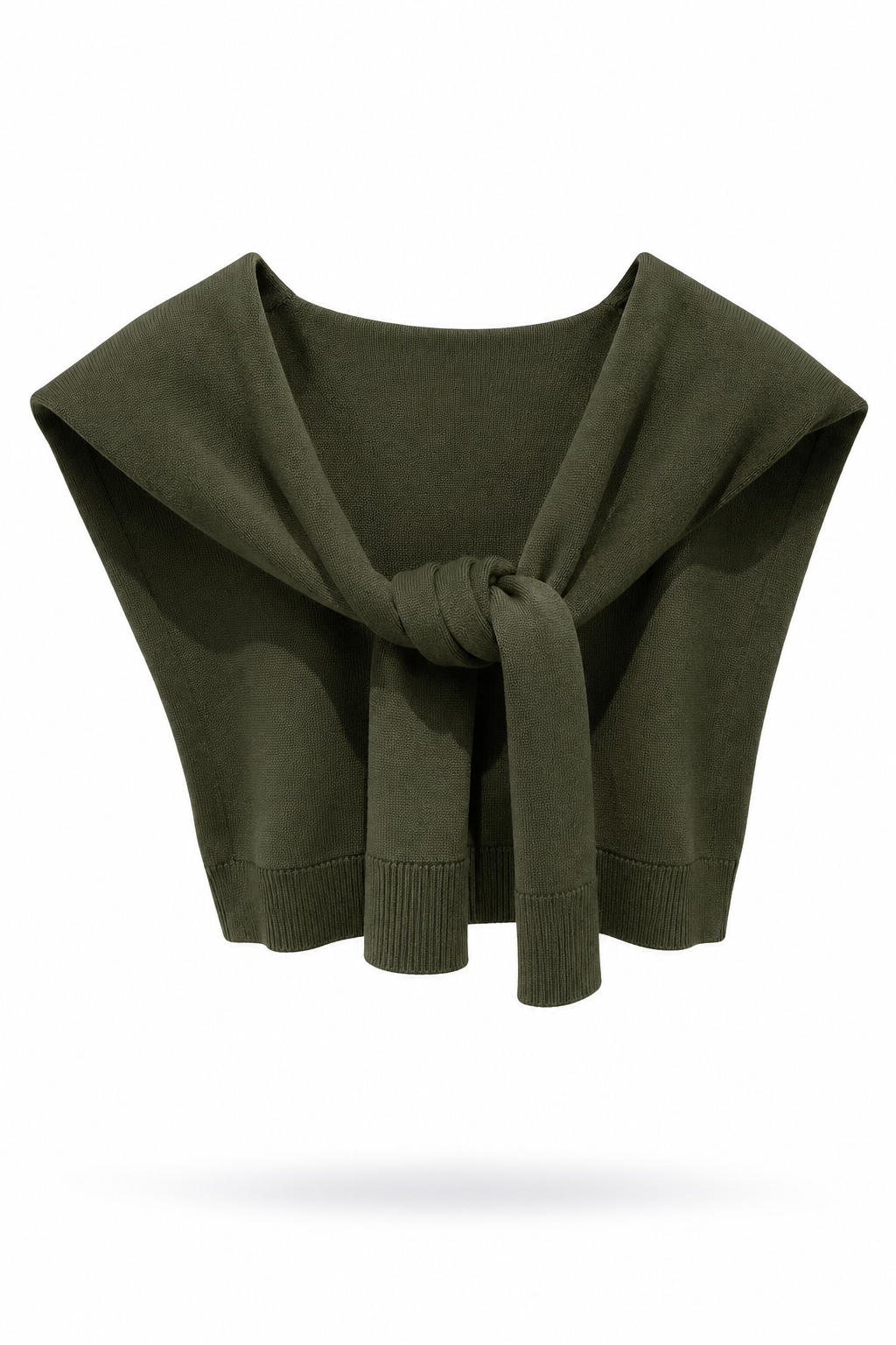 Original USA - Solid Preppy Mock Sweater Wrap