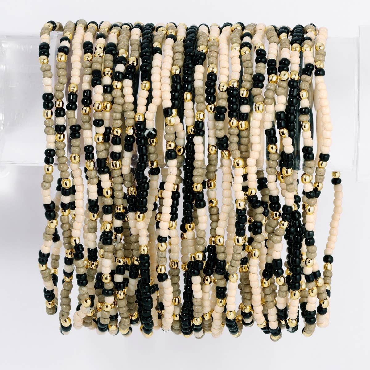 Splendid Iris - Assorted 2mm Stretch Seed Bead Bracelets