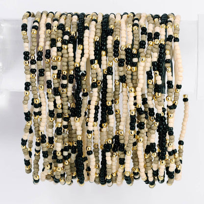 Splendid Iris - Assorted 2mm Stretch Seed Bead Bracelets