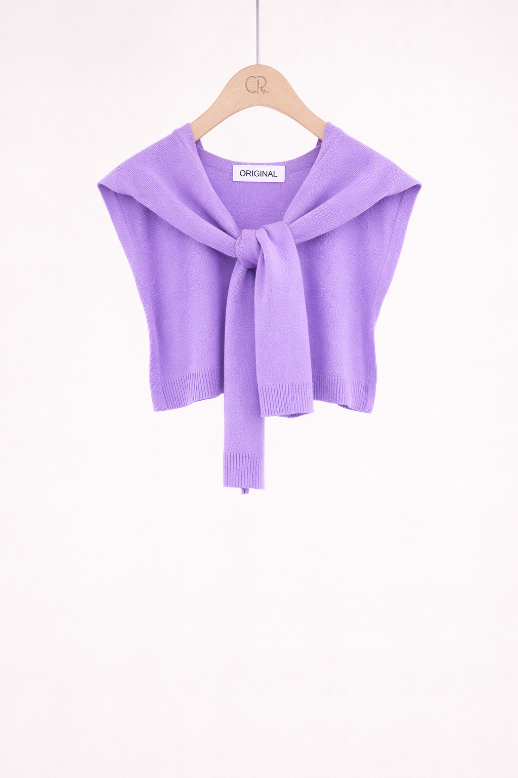 Original USA - Solid Preppy Mock Sweater Wrap