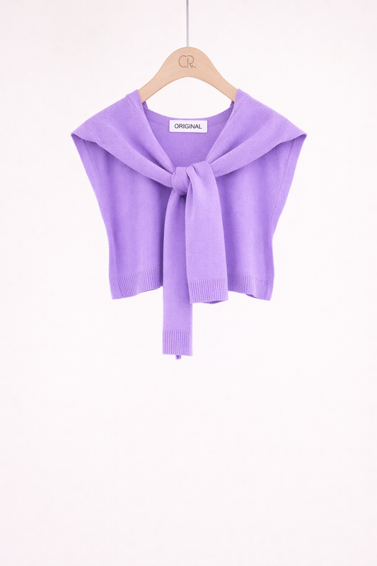 Original USA - Solid Preppy Mock Sweater Wrap