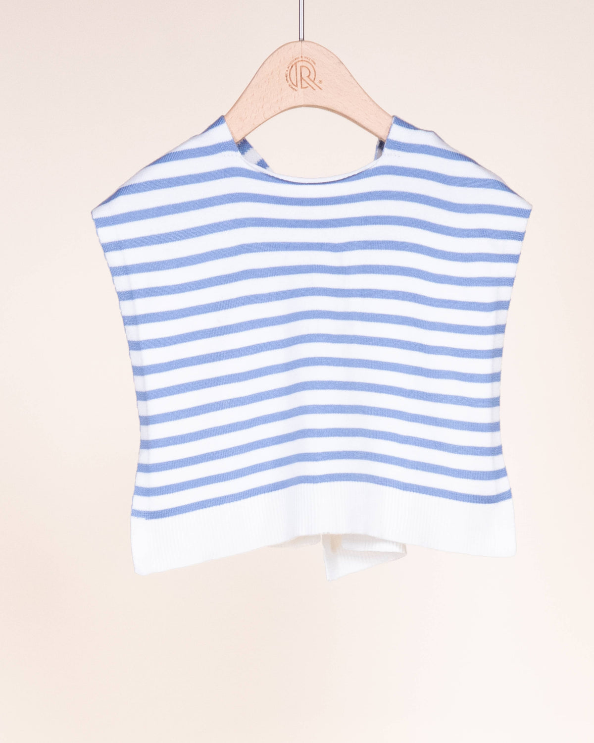 Original USA - Striped Preppy Mock Sweater Wrap