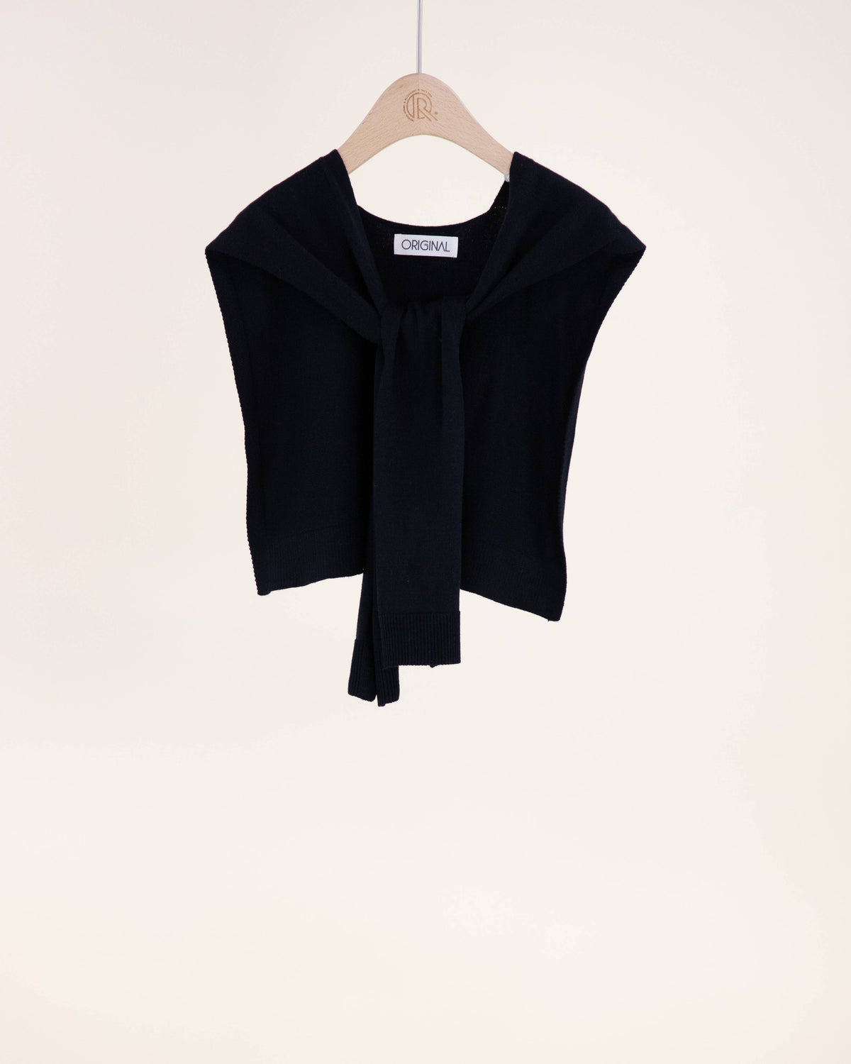 Original USA - Solid Preppy Mock Sweater Wrap