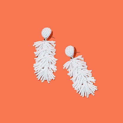Pierce + Hide - Custom Beaded Tiered Tassel Earrings | Tassel Earring
