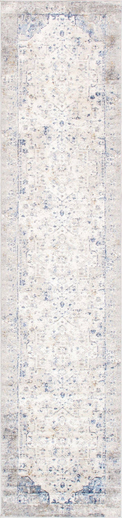 Pasargad Home - Efes Oriental Light Gray/Light Blue Area Rug