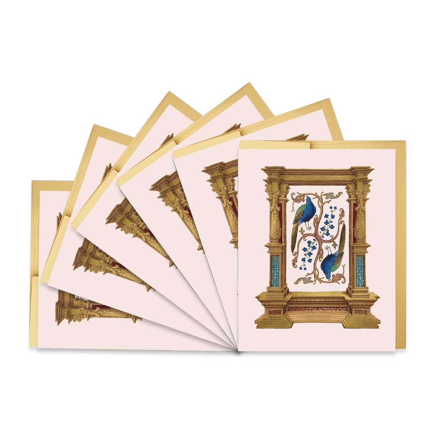 Good Juju Ink - Peacock Frame Illumination Boxed Set of 6 Cards
