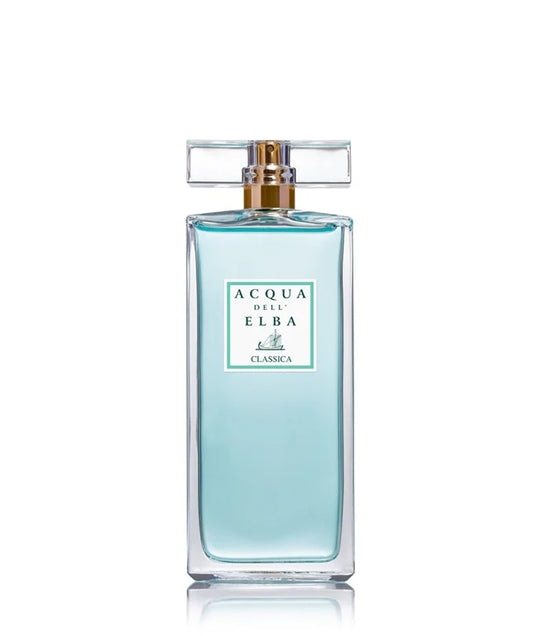 Acqua Dell Elba Classica Woman Eau de Parfum 1.7oz bottle with light blue liquid and gold cap