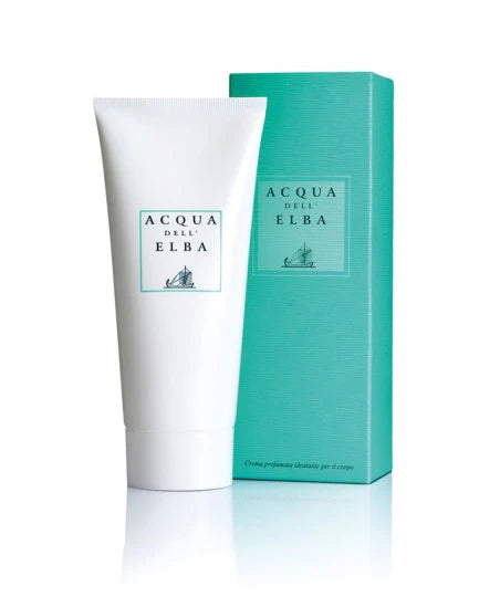 Acqua Dell Elba Classica Body Lotion 6.8oz white tube and turquoise box