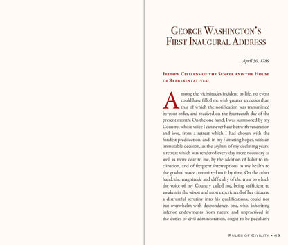 Peter Pauper Press - George Washington's Rules of Civility and Decent Behavior in Company and Conversation