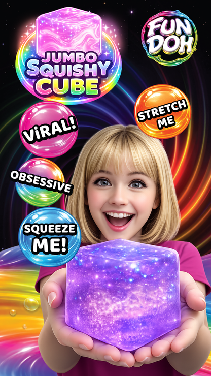 Novelty Brands - Fun Doh JUMBO Squishy Cube