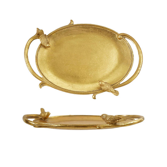 Hazel Mazel - Decorative Resin Tray W Handles