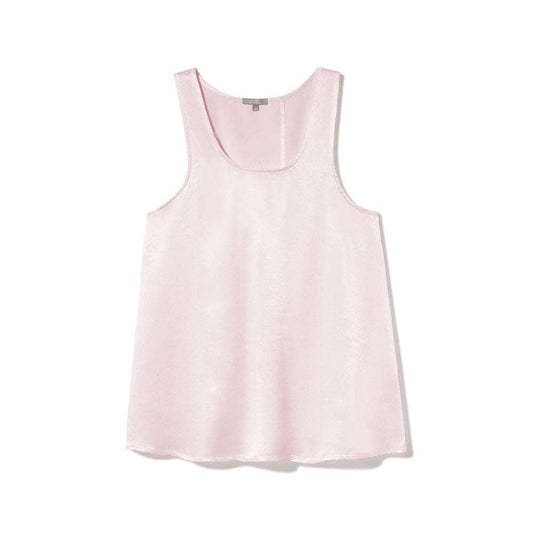 PJ Harlow Cece sleeveless tank in pale pink with round neckline