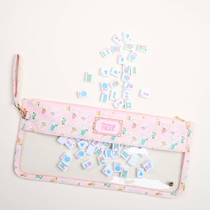The Darling Effect - Mahjong Tile Keeper Pouch–It's Mahj Time Pink