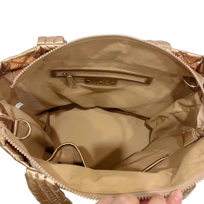 Lemonbella - Lemonbella Glossy Copper Diamond Tote Shoulder Bag 3/1