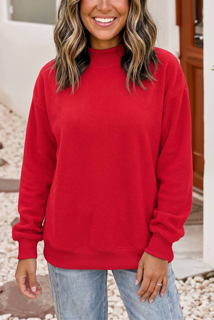 Little Daisy Closet - Game Day Oversize Reversible Mock Neck Sweatshirt | S-4X