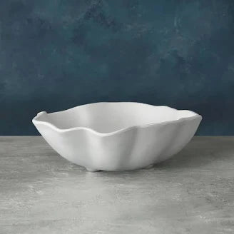 Beatriz Ball VIDA Nube medium white bowl with organic wavy edges