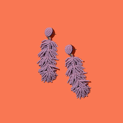 Pierce + Hide - Custom Beaded Tiered Tassel Earrings | Tassel Earring