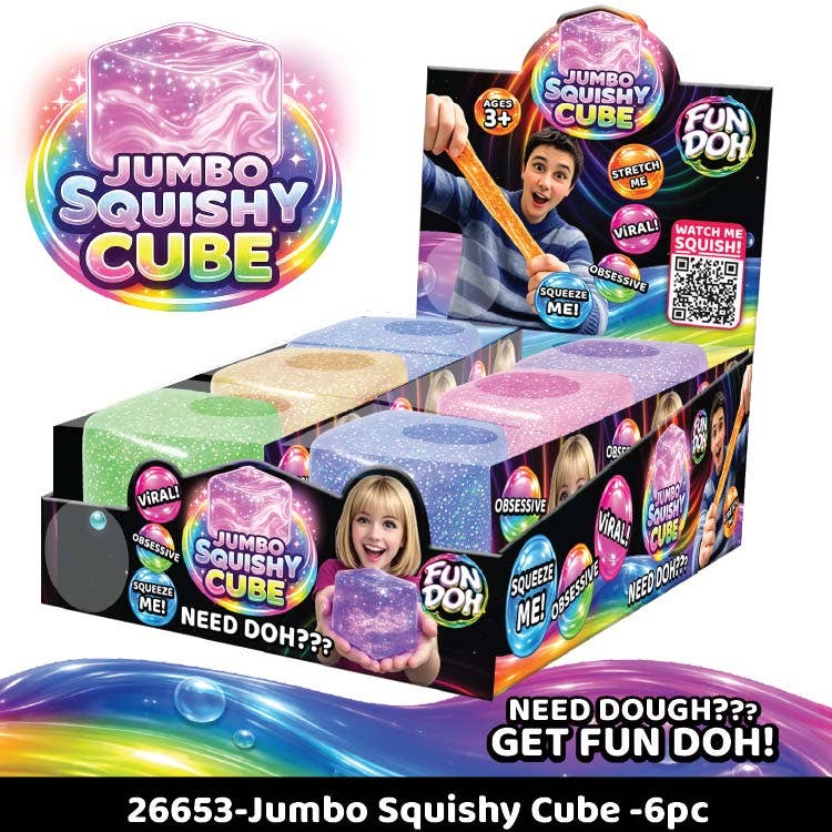 Novelty Brands - Fun Doh JUMBO Squishy Cube