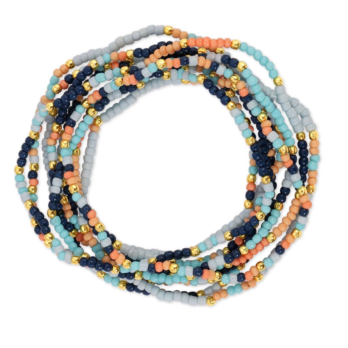 Splendid Iris - Assorted 2mm Stretch Seed Bead Bracelets