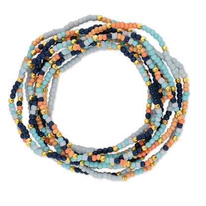 Splendid Iris - Assorted 2mm Stretch Seed Bead Bracelets