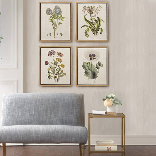 Olliix - Botanical Linen Canvas Wall Art