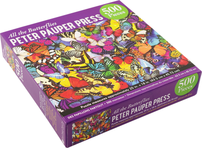 Peter Pauper Press - All the Butterflies 500 Piece Jigsaw Puzzle