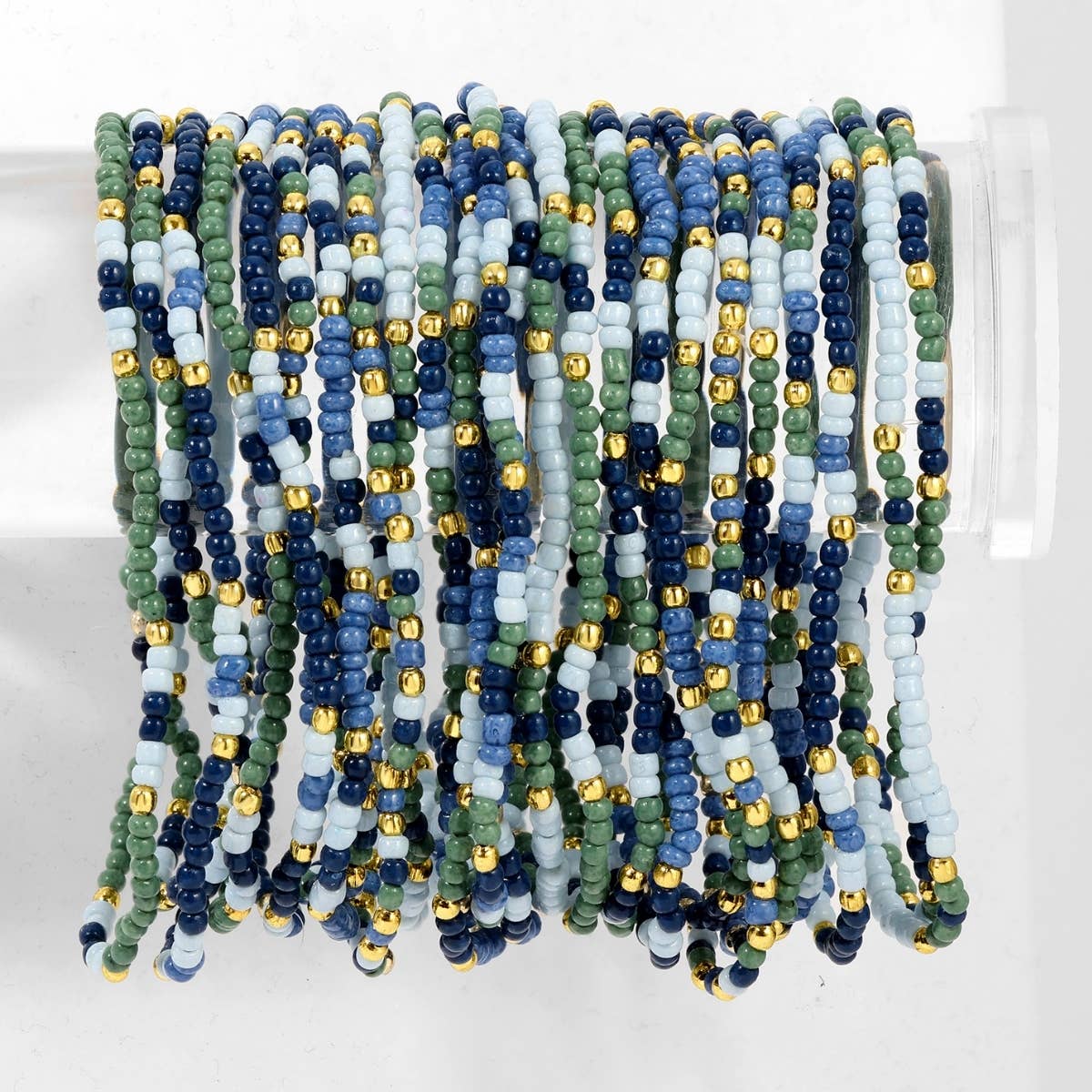 Splendid Iris - Assorted 2mm Stretch Seed Bead Bracelets