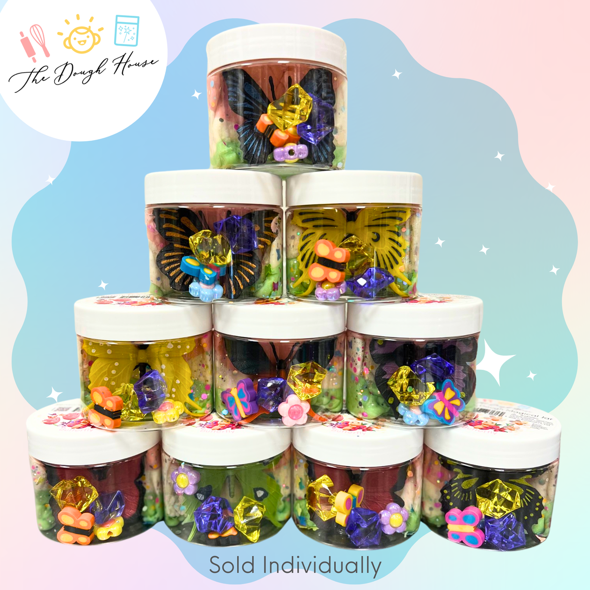 The Dough House - Fun Size Butterfly Magical Jars