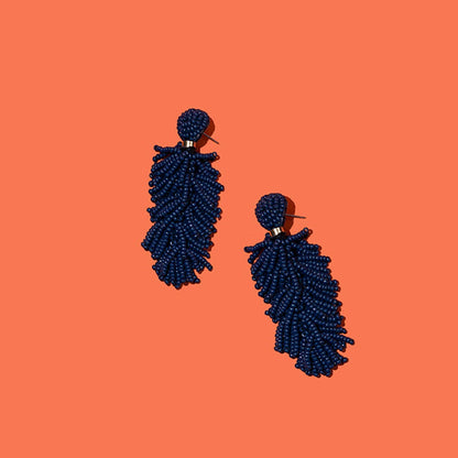 Pierce + Hide - Custom Beaded Tiered Tassel Earrings | Tassel Earring