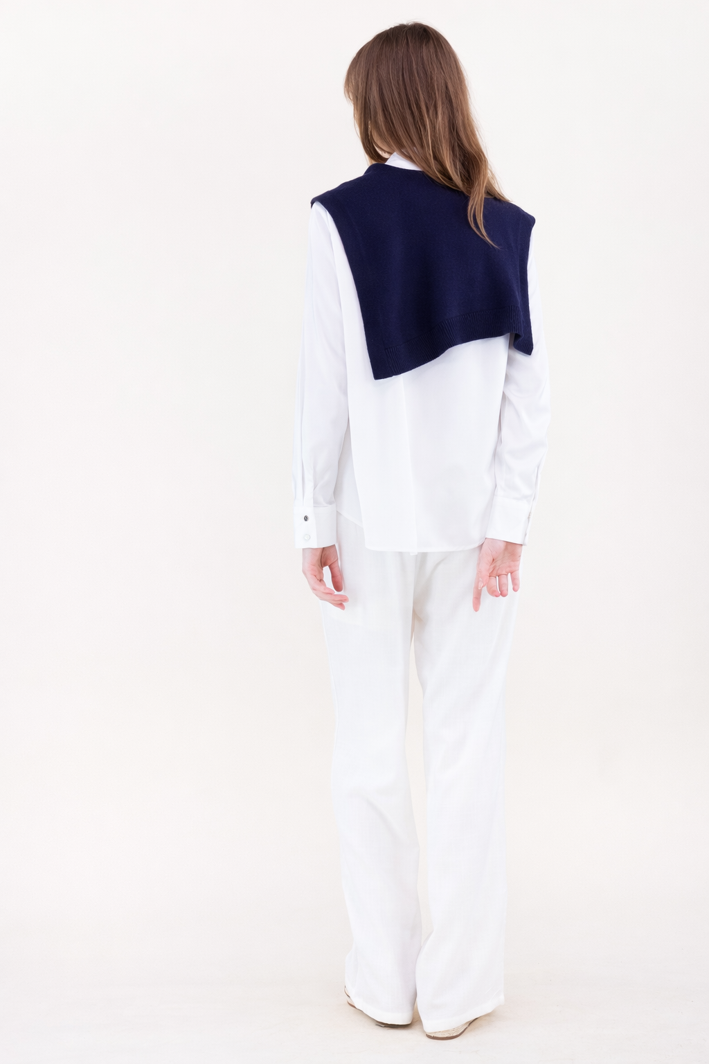 Original USA - Solid Preppy Mock Sweater Wrap