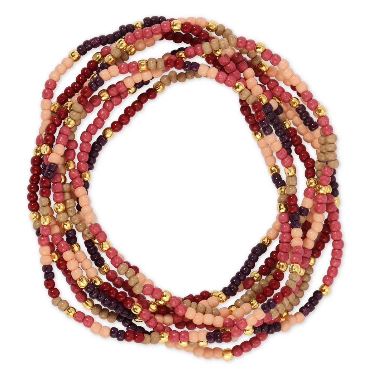 Splendid Iris - Assorted 2mm Stretch Seed Bead Bracelets